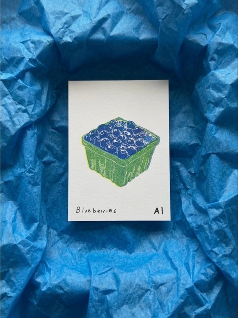 Ana Inciardi Blueberries Art Print
